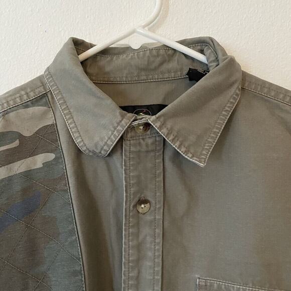 Red Head Camo Green Mens Sz M Button Up Sleeve Padded Shooting Hunting Field - Picture 4 of 13